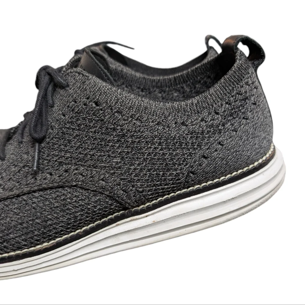 Cole Haan Men's Original Grand Stitchlite Plain Oxford Light Gray White Size 9M